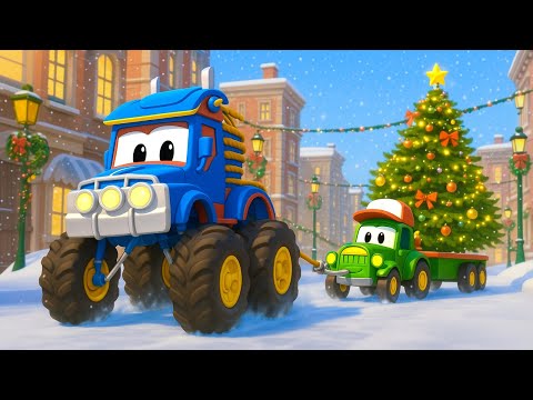 НОВЫЙ ГОД: Супер Экскаватор ставит Ёлку