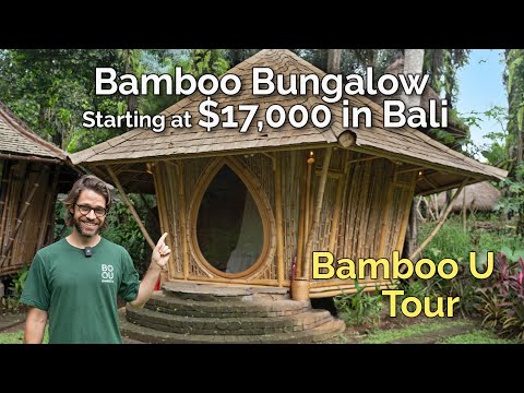Bamboo Bungalow for $17K in Bali - Tour with Bamboo U