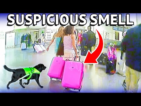 Sniffer Dogs Unleash CHAOS on Airport Dr*g Smugglers