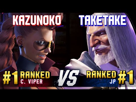 SF6 ▰ KAZUNOKO (#1 Ranked C.Viper) vs TAKETAKE-PIANO (#1 Ranked JP) ▰ High Level Gameplay