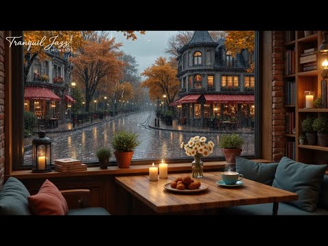 A Wonderful Autumn Rainy Day With Warm Jazz Music 🍂 Gentle Jazz Piano Music for Reading, Relax #7