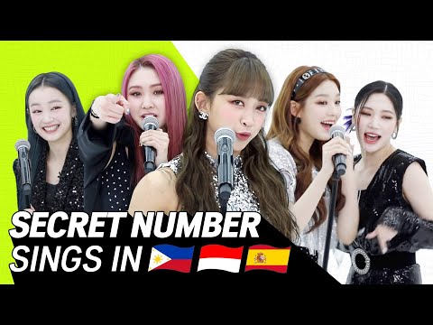 K-POP STARS sing in THREE Languages🎤| SPN/INA/TAG| SECRET NUMBER | TRANSONGLATION