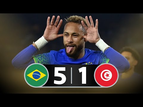🇧🇷 5 X 1 🇹🇳🎩🟢🟡 What a game that was from the national team before the World Cup?! 😱