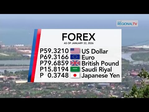 Foreign Exchange Rate as of January 22, 2026 | Balitang Bisdak