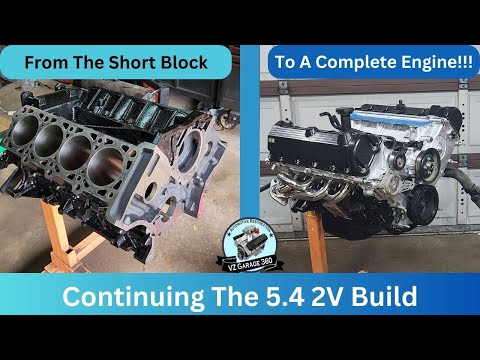 5.4L Engine - How to Install the Heads and Timing Components (2004 Mustang GT 5.4L 2V Swap.)