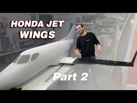 Building the HONDA JET RC Plane full composite, Part 2