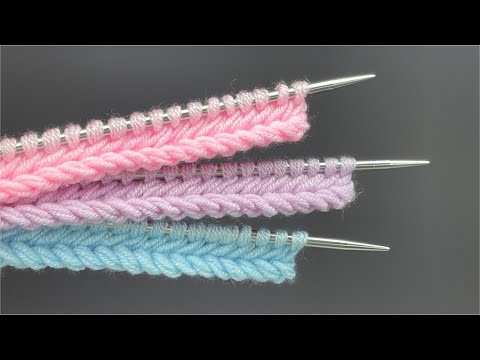 NEW CAST-ON EDGE with knitting needles! UNLIMITED ELASTICITY!