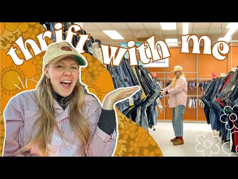 THRIFT WITH ME for SPRING | denim, vintage, and tons of colorful finds | WELL-LOVED