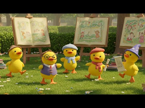Five Little Ducks Went Out One Day Counting Song | Learning Songs For Kids