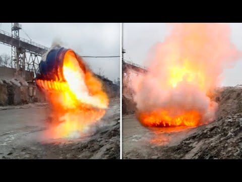 Maquinário Pesado e Erros Industriais Flagrados Pelas Câmeras