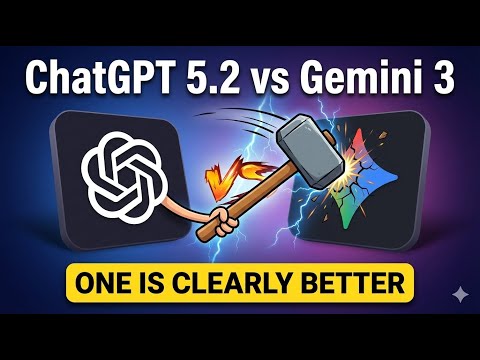 ChatGPT 5.2 vs Gemini 3 – I Tested Them 9 Ways, Here's the Real Winner