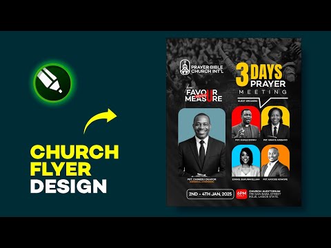 How to Design a Church Flyer  //  CorelDraw Tutorial