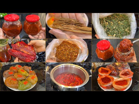 #تحضيرات الشتاء. توابل،تحضير الدرسة👌لكامل الأطباق التقليدية بطريقة سهلة