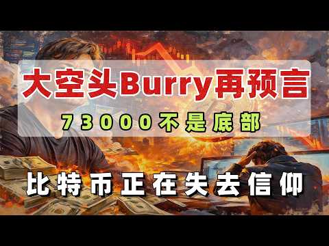 比特币暴跌40%，大空头Burry预言要成真？普通人该如何面对这场“大清算”#股票#美股#投资