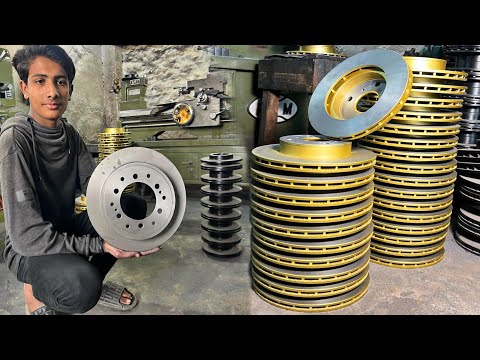 Amazing Manufacturing Process of Car Disc Brake Plate in Factory || Amazing Production of Dice Plate