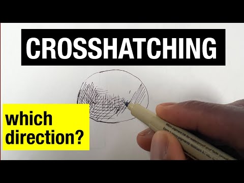How do you choose the right direction? | Shading with crosshatching Pt 1