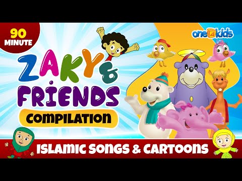 Zaky & Friends Compilation | Islamic Songs & Cartoons | 90 Minutes