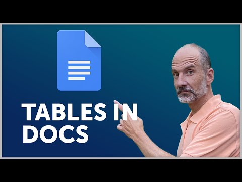 Google Docs - Customizing your Tables - New 2022