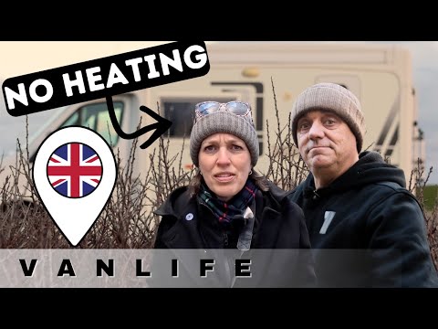 UK Vanlife in Winter: NO Heating, NO Power… NO CLUE! (Cornwall, UK)