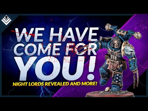 Exciting New 40k Reveals! Night Lords Kill Team, Dark Angels, Orikan and more!