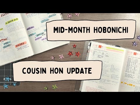how i'm using my hobonichi for (almost) everything ✨ // mid-month hobonichi cousin HON update