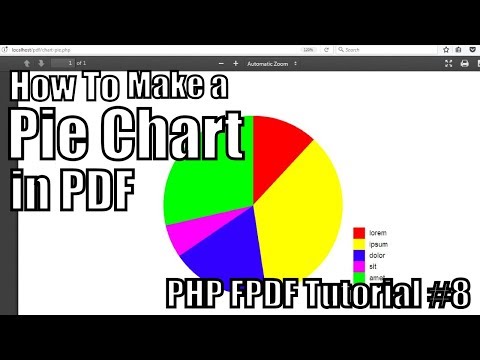 How to Make A Pie Chart in PDF | PHP FPDF Tutorial #8