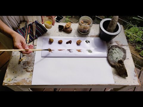 How to process natural pigments -  From nature to painting