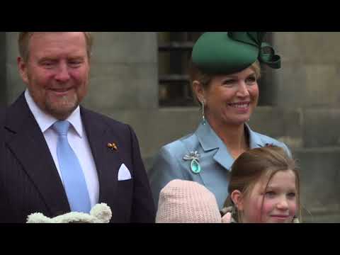 Dutch royals receive Finnish president Stubb with pump and circumstance at Royal Palace Amsterdam