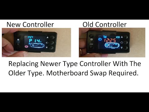 Diesel heater motherboard swap new controller to old.
