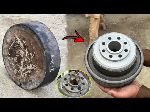 Unbelievable Repair! Mechanic Fixed a Broken Giant Pulley With Basic Tools