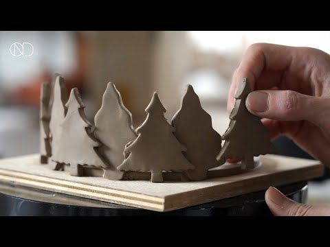 도자기🌲트리 그릇 만들기 : Making a christmas tree plate [ONDO STUDIO]