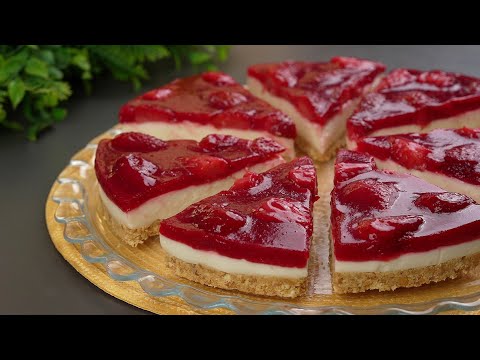 بدون فرن ولا جيلاتين ولا كريما بديل التشيز كيك الاقتصادي 🧁 سهل ولذيذ