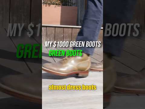 $1000 Green Boots made from a horse's butt
