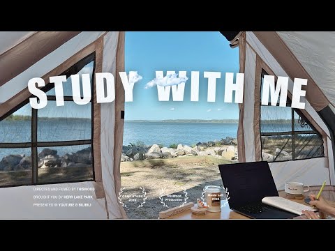 2-HOUR STUDY WITH ME 🏞️ / Calm Piano Lofi & Lake Sound 🌱 / Pomodoro 30-5 📚/ ADHD Relief & Deep Focus