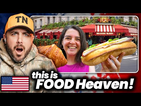 American Reacts to INSANE Paris Food Tour