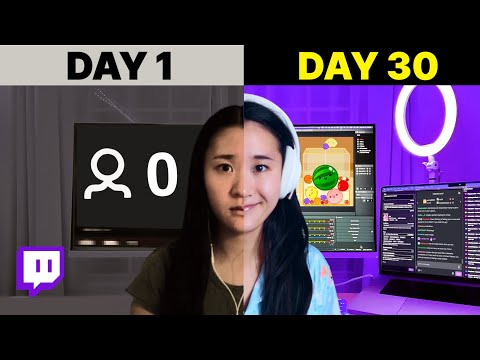 How much can you grow on Twitch in 30 days?