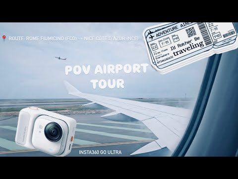 Rome Fiumicino Airport in 360°| Airport Tour with Insta360 Go Ultra