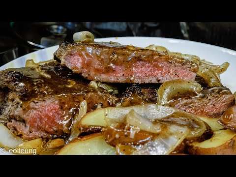 廣東話影片｜三種醃製牛扒方法大比拼｜那種方法更好？還會跟大家分享如何製作扒餐的時間管理，以及快速製作簡單黑椒汁的方法，還有簡單焗薯角的做法。