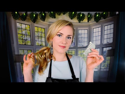 ASMR ✨ Sleep-Inducing Jade Hair Treatment 💆‍♀️ Scalp Massage | Shampoo | Brushing