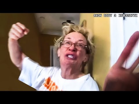 When Entitled Grandmas Try To Fight Cops