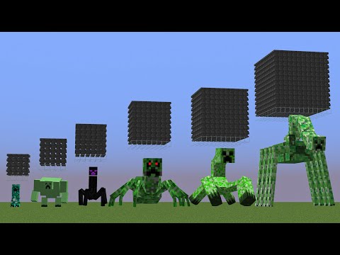 All Creeper Mutant mobs vs all anvils