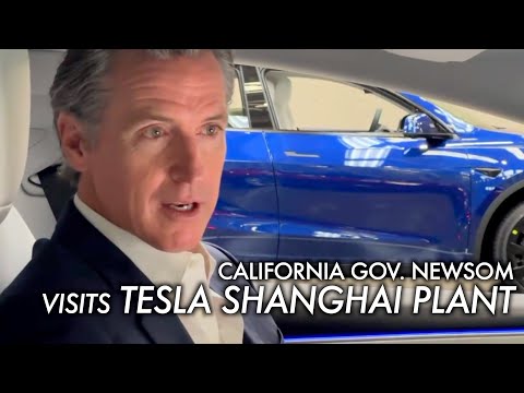 Newsom ‘happy’ for success of Tesla Shanghai factory but insists that California wants to compete