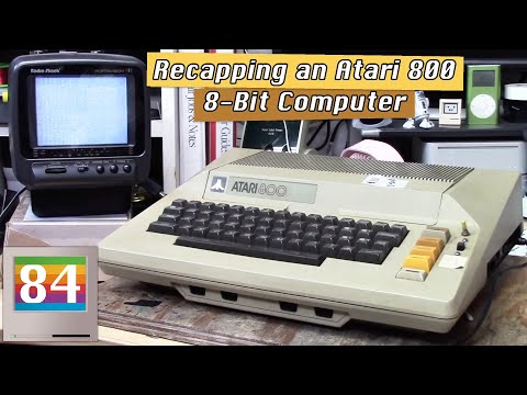Recapping an Atari 800 8-bit Computer from 1979
