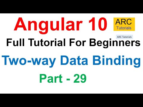 Angular 10 Tutorial #29 - Two Way Data Binding in Angular | Angular 10 Tutorial For Beginners