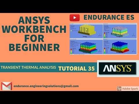 ANSYS| THERMAL ANALYSIS| TRANSIENT THERMAL| HEAT SINK| THERMAL STRESS|TUTORIAL 35