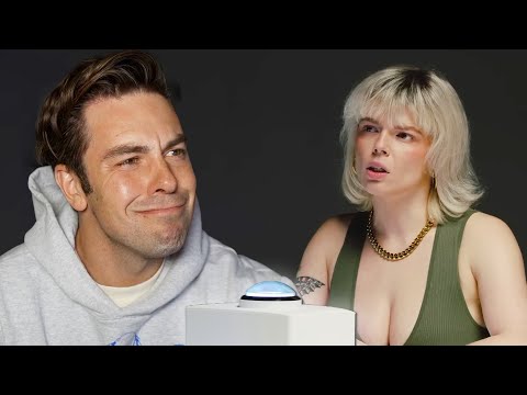 woman takes over the button
