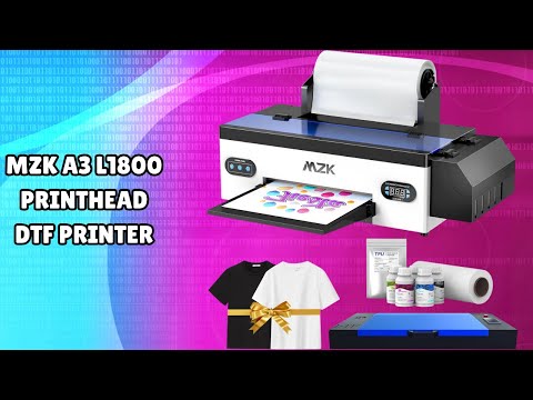 Print Pro Designs at Home! | MZK A3 L1800 Printhead DTF Printer DTF Printer - FULL REVIEW