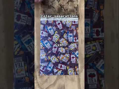 Color separations of a photo #photography #satisfying #science4life