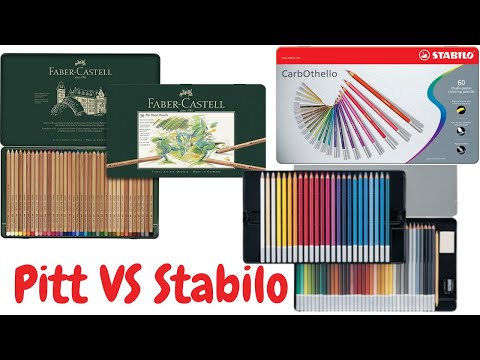 Stabilo Carbothello Pastel Pencils vs Faber Castell Pitt Pastel Pencils