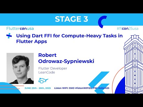 Using Dart FFI for Compute-Heavy Tasks - Robert Odrowaz Sypniewski | Fluttercon USA 2025
